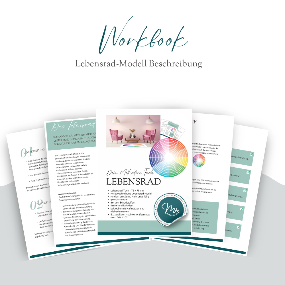 Lebensrad - Methodixx Tuch für Beratung, Training & Coaching