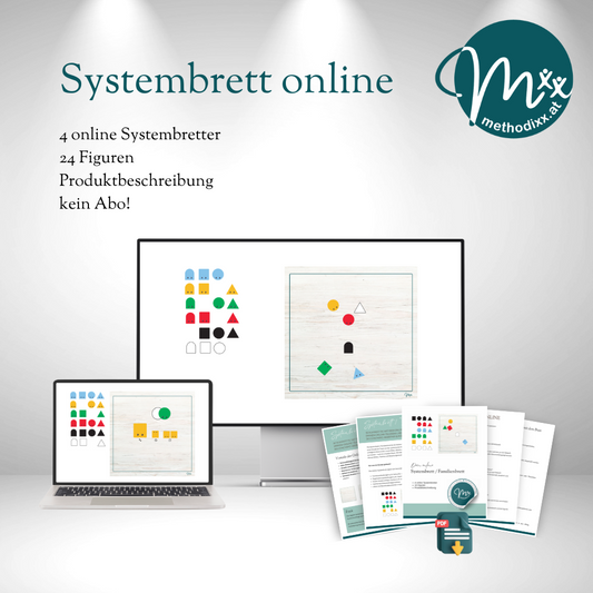 Systembrett / Familienbrett für die Online-Aufstellungsarbeit