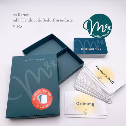 Karten-Set 1 "Bedürfnisse" für Beratung, Training, Therapie & Coaching