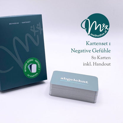 Karten-Set 1 "Negative Gefühle" für Beratung, Training, Therapie & Coaching