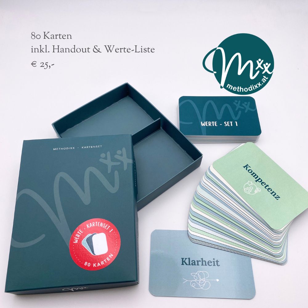 Karten-Set 1 "Werte" für Beratung, Training, Therapie & Coaching